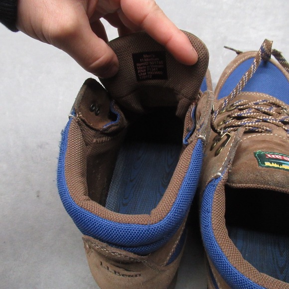 LL Bean Mens 11 Medium Hiking Boot Brown Suede Mountain Classic Trek Outdoor VTG